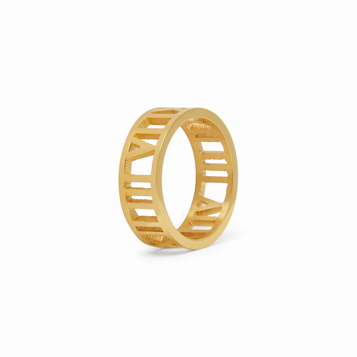 ROMAN HOLLOW RING - Rinsedlight