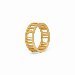 ROMAN HOLLOW RING - Rinsedlight