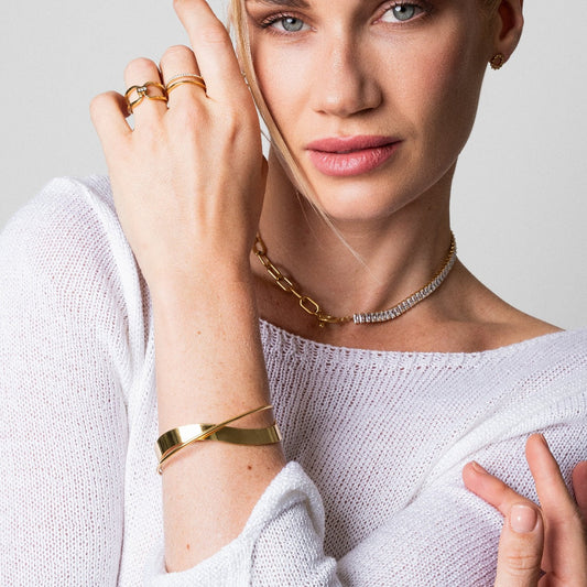 INTERWIND BANGLE BRACELET - Rinsedlight