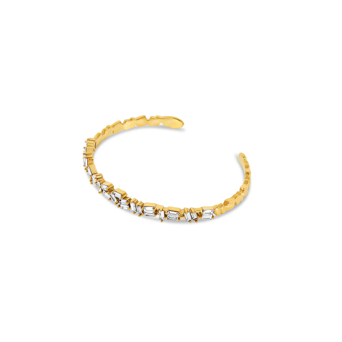STONE CZ BAGUETTE BRACELET - Rinsedlight