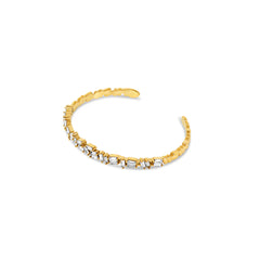 STONE CZ BAGUETTE BRACELET - Rinsedlight