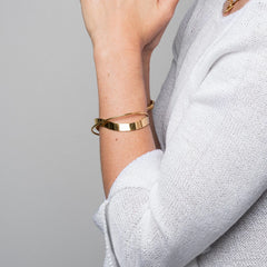 INTERWIND BANGLE BRACELET - Rinsedlight