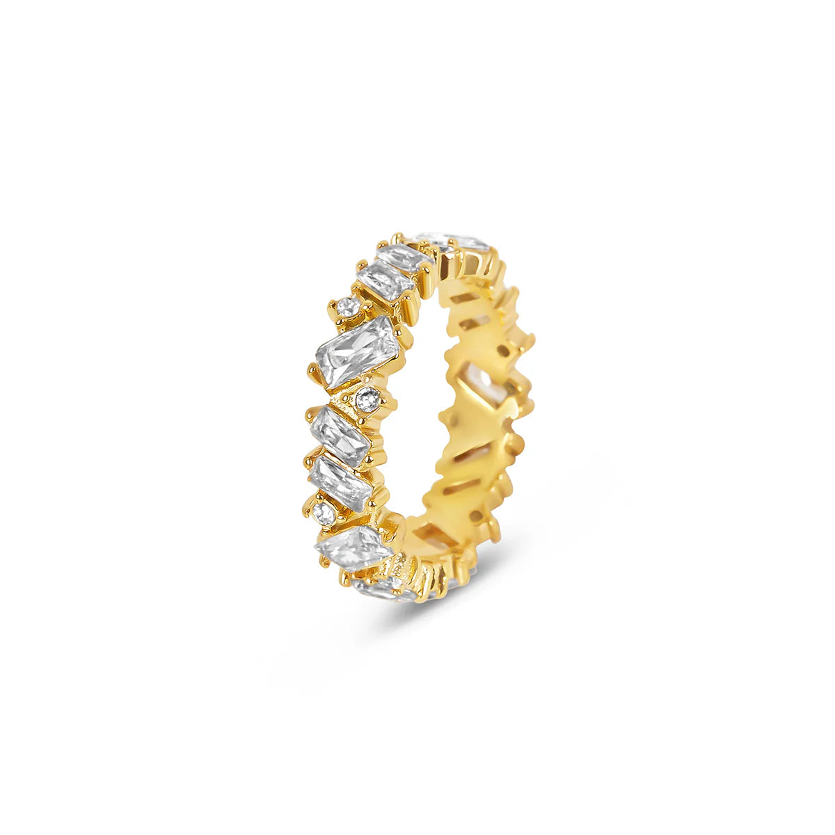 STONE BAGUETTE RING-GOLD - Rinsedlight