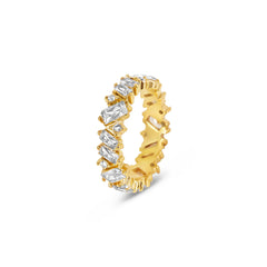 STONE BAGUETTE RING-GOLD - Rinsedlight