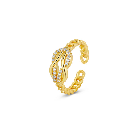 ARIEL INTERTWINED RING - Rinsedlight