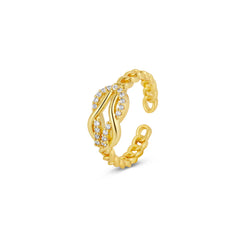 ARIEL INTERTWINED RING - Rinsedlight