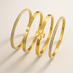 THE GOLDEN HORIZON BRACELET STACK - Rinsedlight