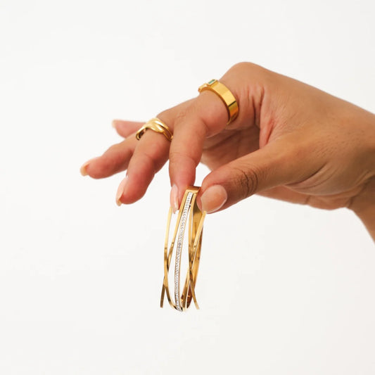 CORAL KISS BANGLE BRACELET - Rinsedlight