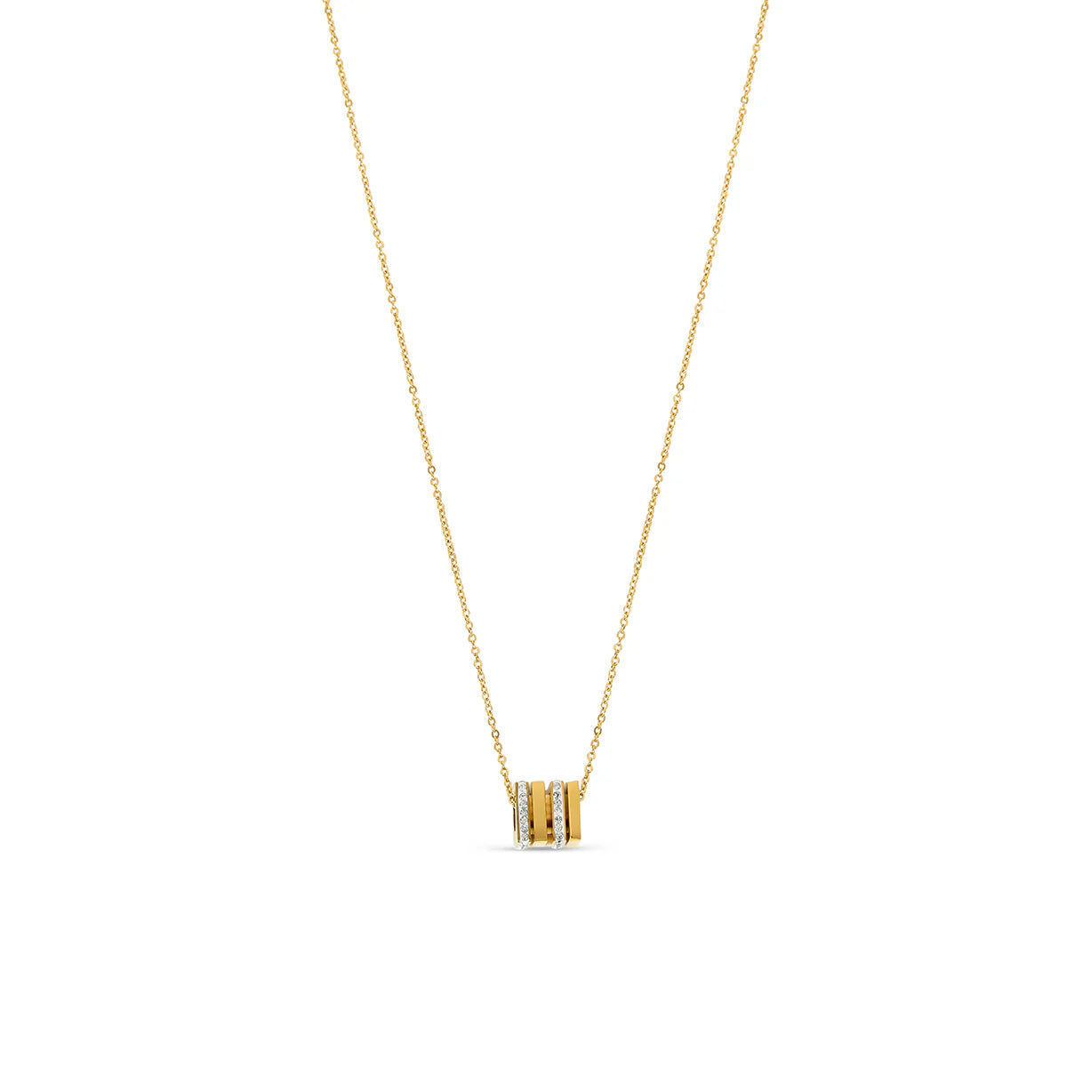 RUBIX STONE NECKLACE - GOLD - Rinsedlight