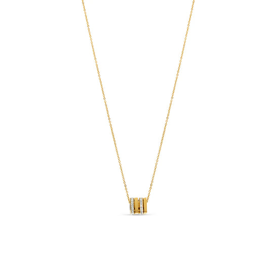 RUBIX STONE NECKLACE - GOLD - Rinsedlight