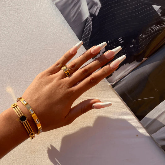 OCEAN WHISPER GOLD RING - Rinsedlight