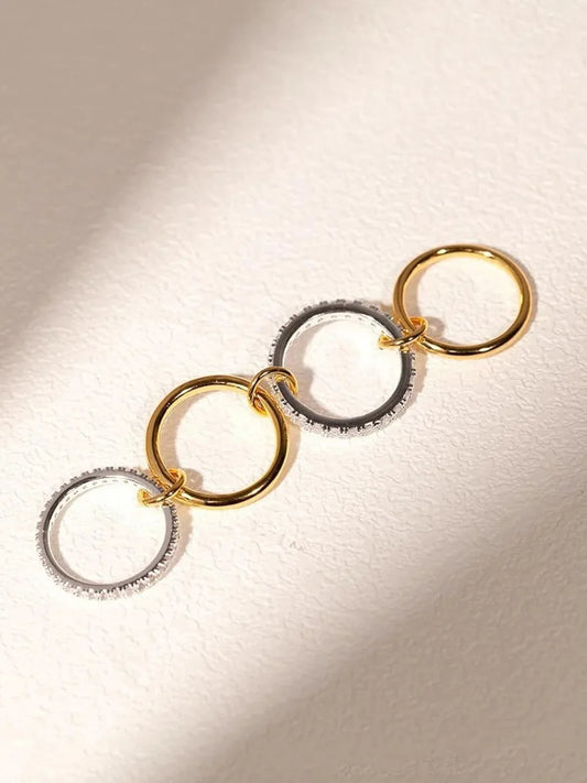 QUINTUPLET INTERLOCKED RING - Rinsedlight